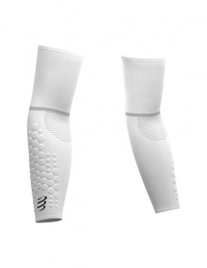 Compressport ArmForce Ultralight Compression Sleeves Dames Wit | AGUWZK294