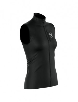 Compressport Hurricane Windproof Vest W Jassen Dames Zwart | ABHVNR034