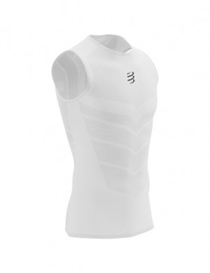 Compressport On/Off Tank Top M Hardloopshirts Heren Wit | PCZWDB826