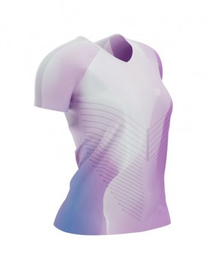 Compressport Performance SS Tshirt W T-shirts Unisex Paars | USHPZK906