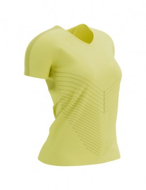 Compressport Performance SS Tshirt W T-shirts Dames Groen | ILKUFY460