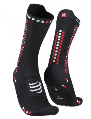 Compressport Pro Race Socks v4.0 Bike Cycling Socks Heren Zwart Rood | TJNBQX539