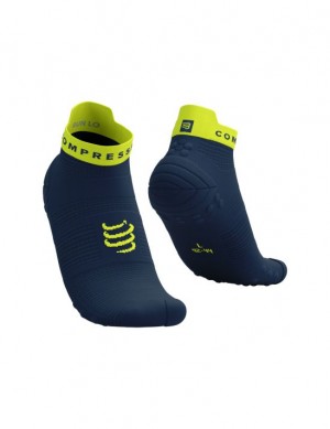 Compressport Pro Race Socks v4.0 Run Low Hardloopsokken Heren Groen | GRHODC378