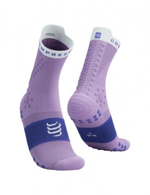 Compressport Pro Race Socks v4.0 Trail Hardloopsokken Heren Blauw | RILXZF389