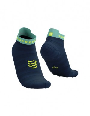 Compressport Pro Race Socks v4.0 Ultralight Run Low Hardloopsokken Heren Blauw | TANRMW956