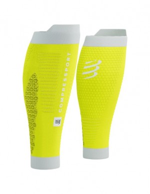 Compressport R2 3.0 Compression Sleeves Dames Geel Wit | AIEHJU431