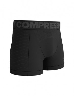 Compressport Seamless Boxer M Korte Broek Heren Zwart Grijs | NJYTLQ817