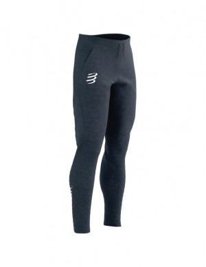 Compressport Seamless Pants Broek Dames Indigo | TGASZR438