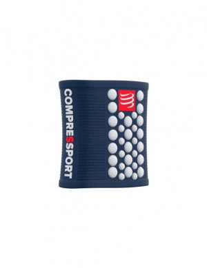 Compressport Sweatbands 3D.Dots Accessoires Unisex Blauw Wit | WSRGXQ075