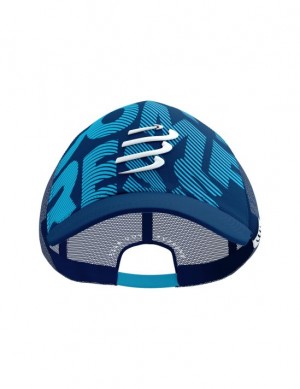 Compressport Trucker Cap Caps Heren Blauw | YUBKJN061