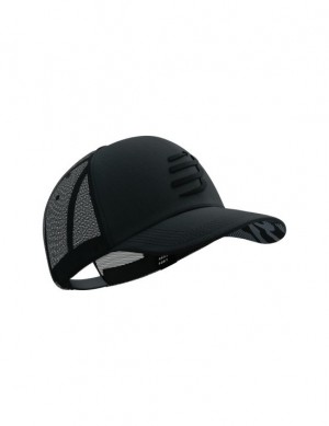 Compressport Trucker Cap Caps Heren Zwart Zwart | QOUZYW964