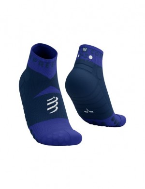 Compressport Ultra Trail Low Socks Hardloopsokken Heren Blauw | ERMNWG392