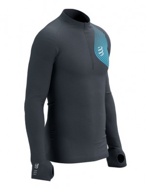 Compressport Winter Trail Postural LS Top M T-shirts Unisex Gekleurd | UFEQPK831