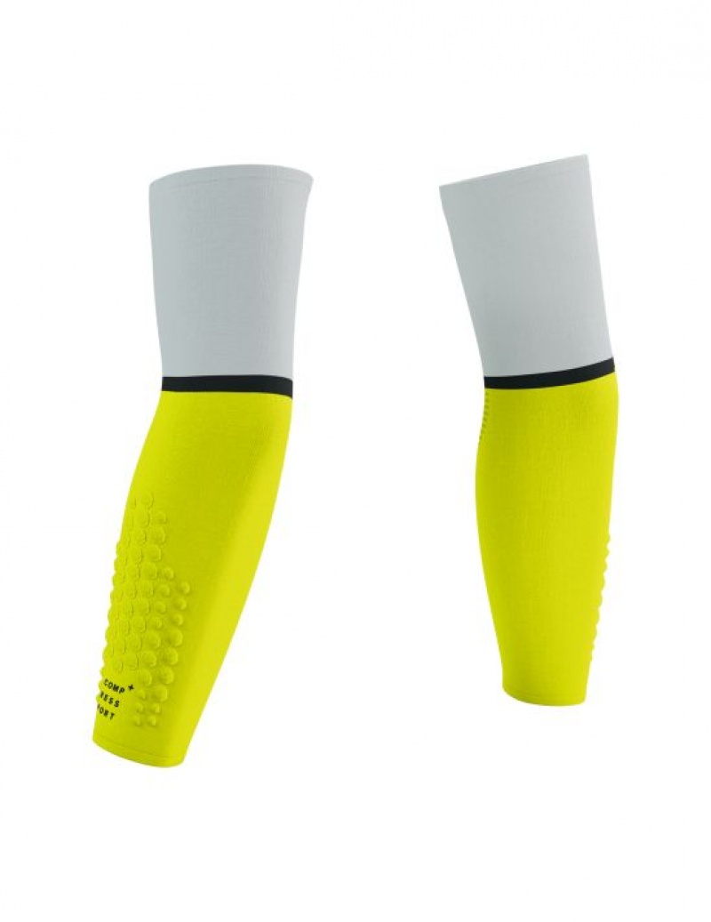 Compressport ArmForce Ultralight Accessoires Unisex Wit Geel | OZVSQK872