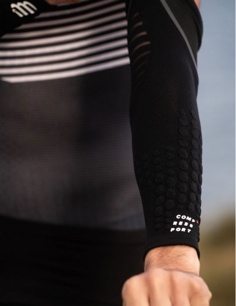 Compressport ArmForce Ultralight Compression Sleeves Heren Zwart | GZQMIS651