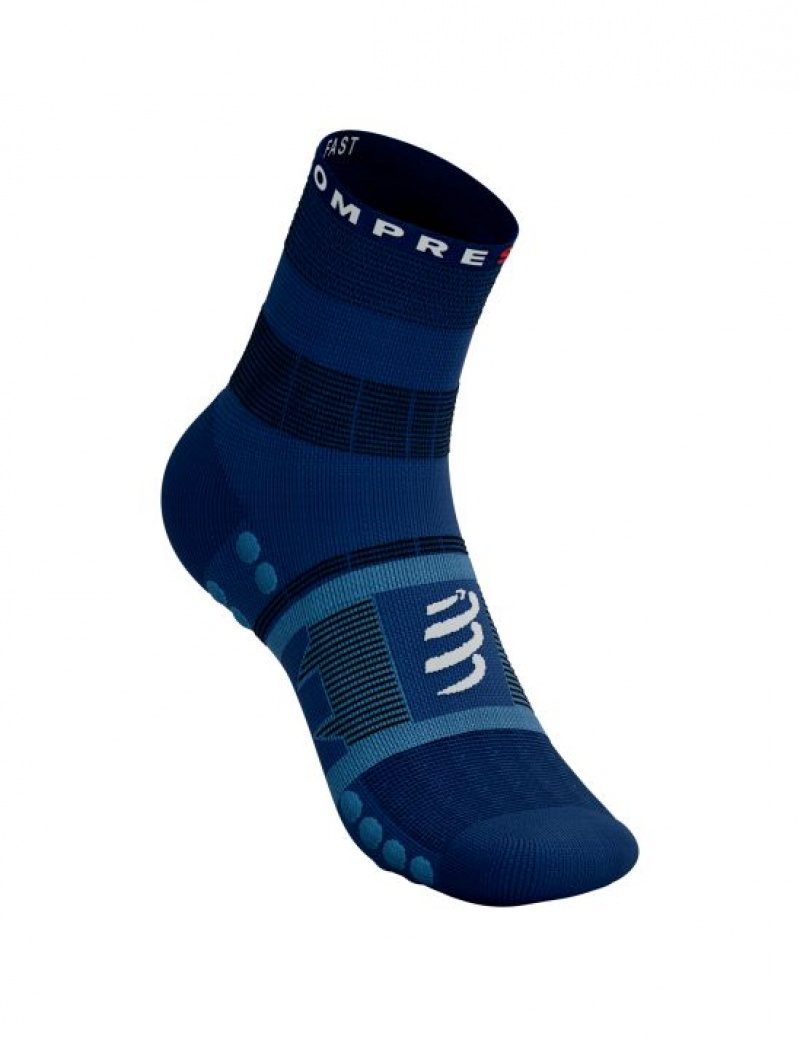 Compressport Fast Wandelen Socks Hiking Socks Heren Blauw | AWXPDT201