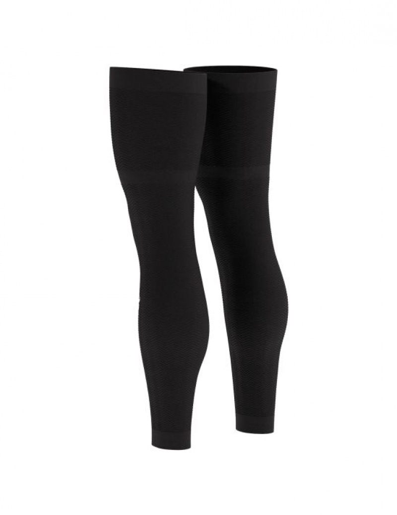 Compressport Full Legs Compression Leg Sleeves Leggings Heren Zwart | TUHMIE826