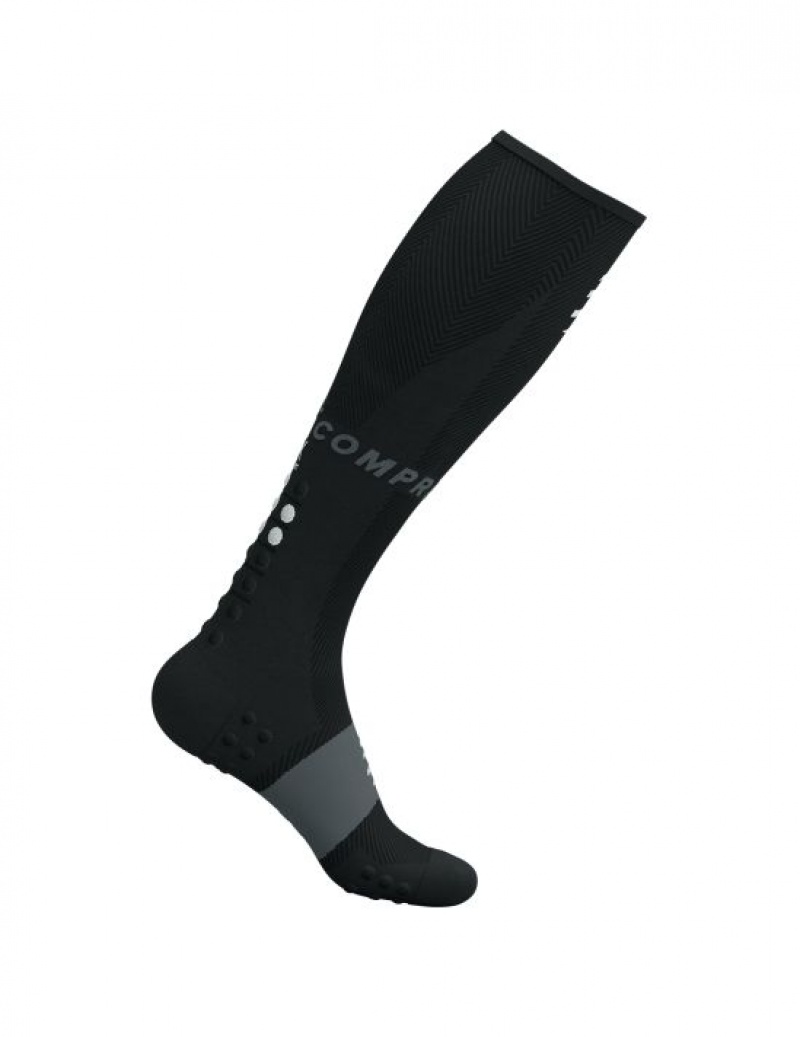 Compressport Full Socks Oxygen Sokken Unisex Zwart | IBOPTC206