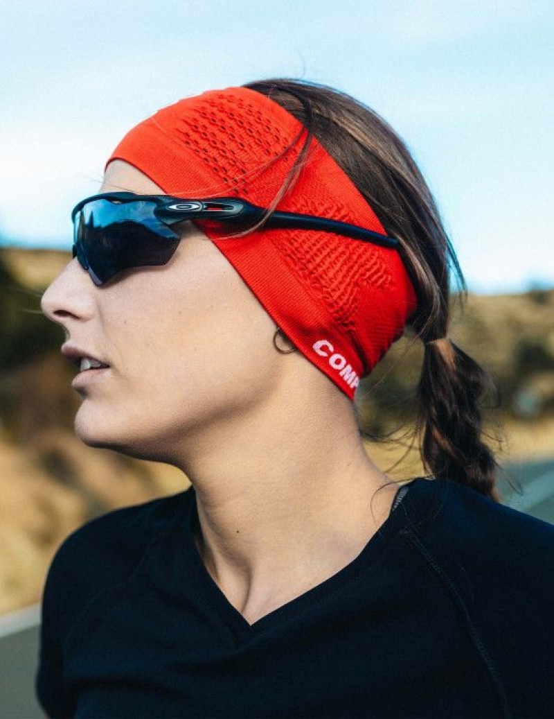 Compressport Headband On/Off Accessoires Heren Rood | IHFAPS071