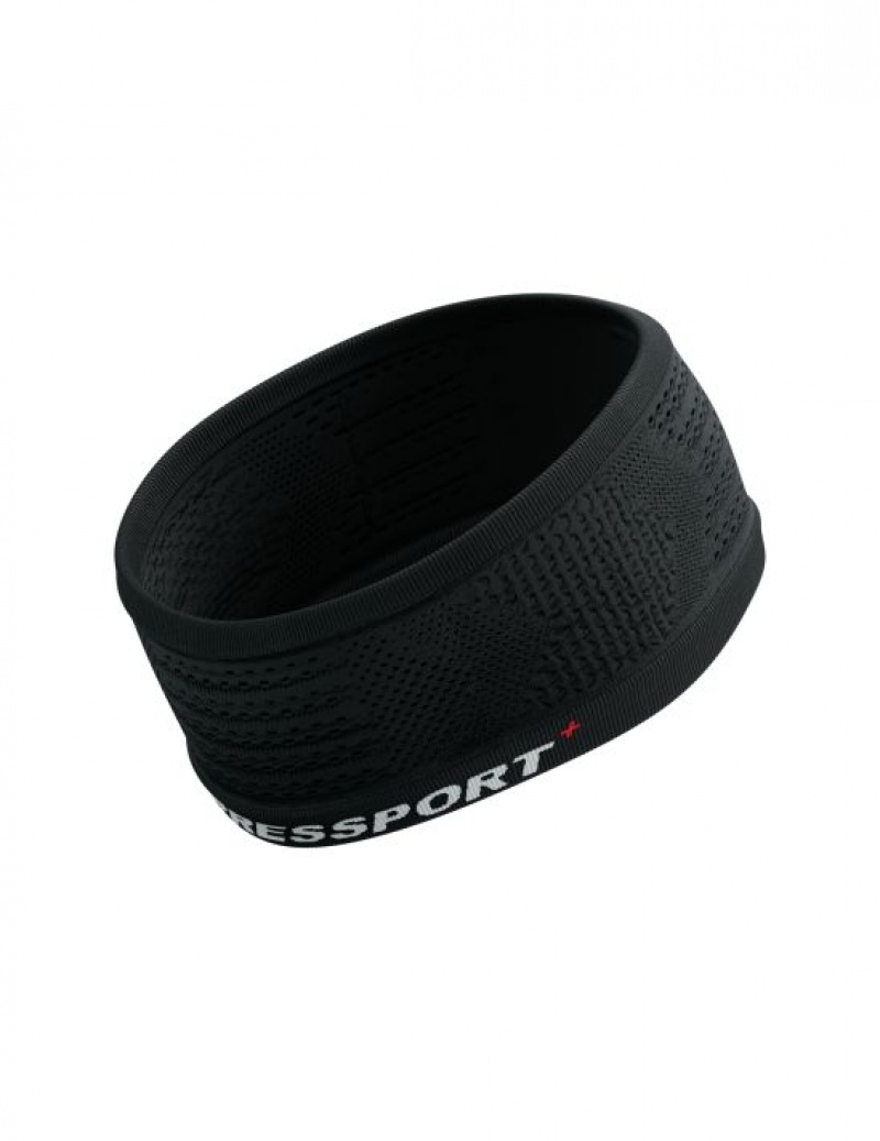 Compressport Headband On/Off Hoofdband Heren Zwart Wit | SANLRP798