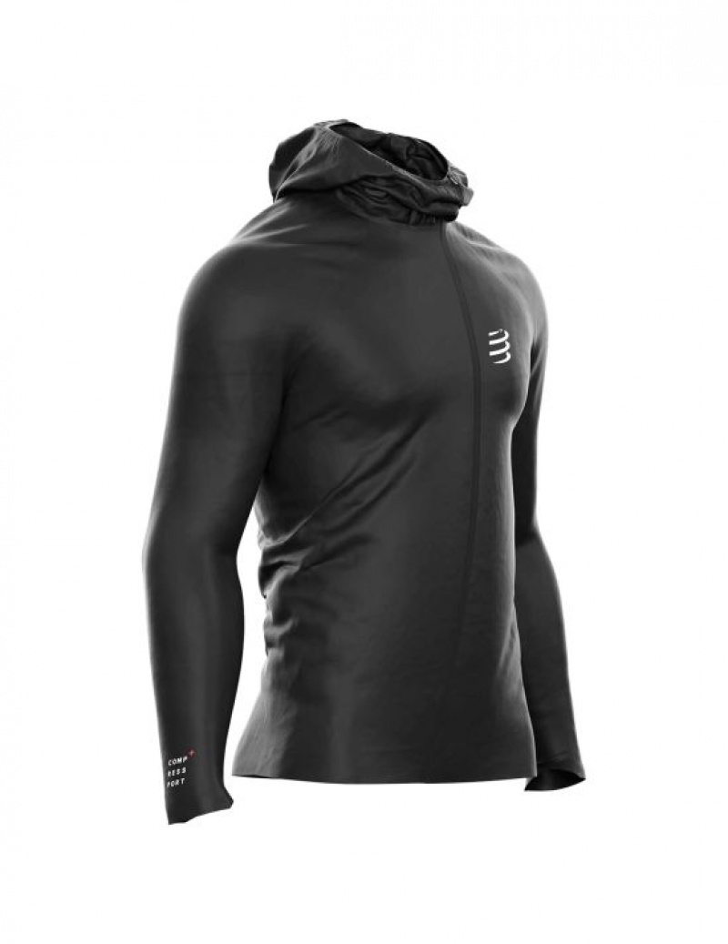 Compressport Hurricane Waterdichte 10/10 Jacket Jassen Heren Zwart | OKLRCZ450