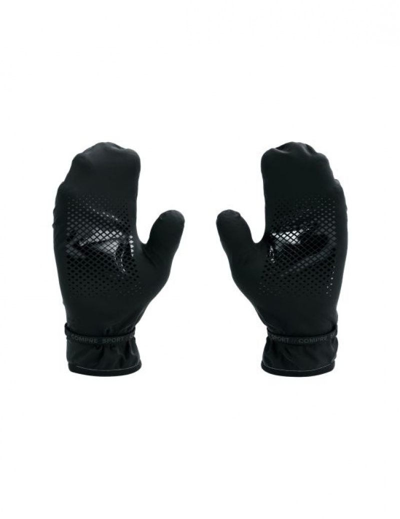 Compressport Hurricane Waterdichte 10/10 Mittens Accessoires Unisex Zwart | MQFYNZ032