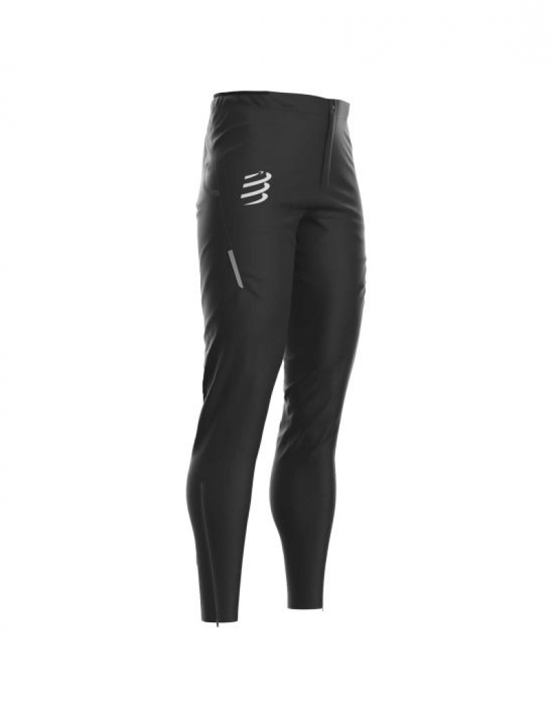 Compressport Hurricane Waterdichte 10/10 Pants Broek Heren Zwart | LVCWHE923