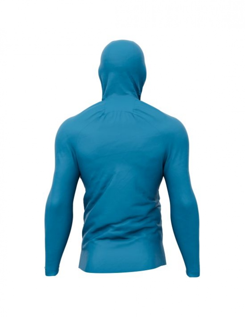 Compressport Hurricane Waterdichte 10/10 Jacket Jassen Heren Blauw | FMVZLN521