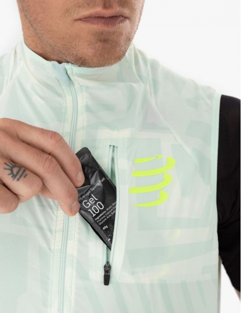 Compressport Hurricane Windproof Vest M Hardloopjack Heren Gekleurd | TGWRXL927