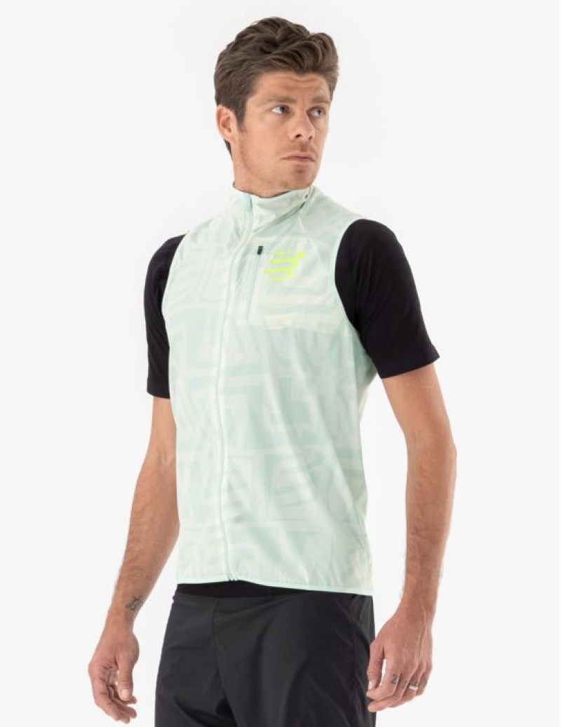 Compressport Hurricane Windproof Vest M Hardloopjack Heren Gekleurd | TGWRXL927