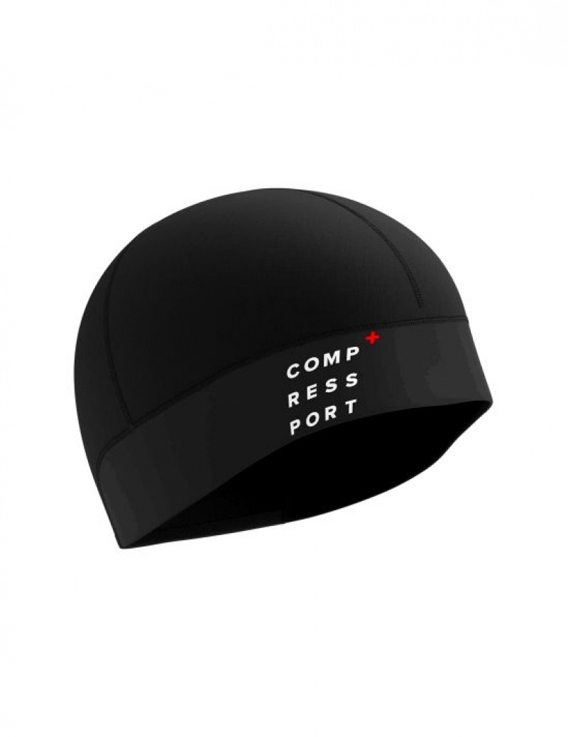 Compressport Hurricane beanie Hoofdband Heren Zwart | JBXEQH821