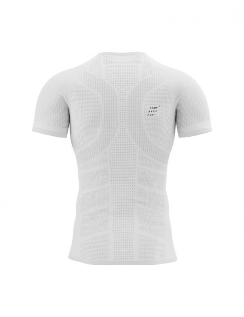 Compressport On/Off SS TShirt M T-shirts Heren Wit | TNBSQE701