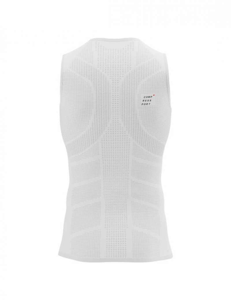 Compressport On/Off Tank Top M T-shirts Heren Wit | CBMFGO326