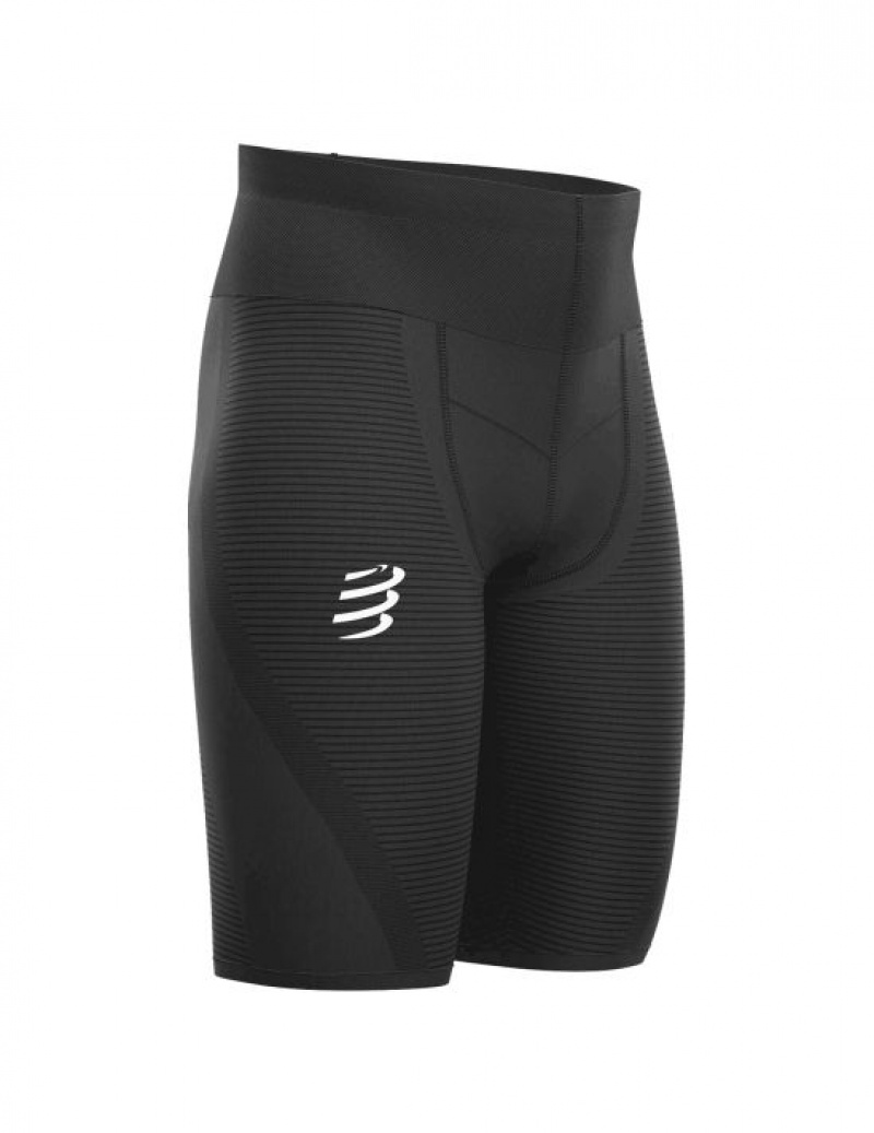 Compressport Oxygen Under Control Kort Hardloopshorts Heren Zwart | OFLIHP389