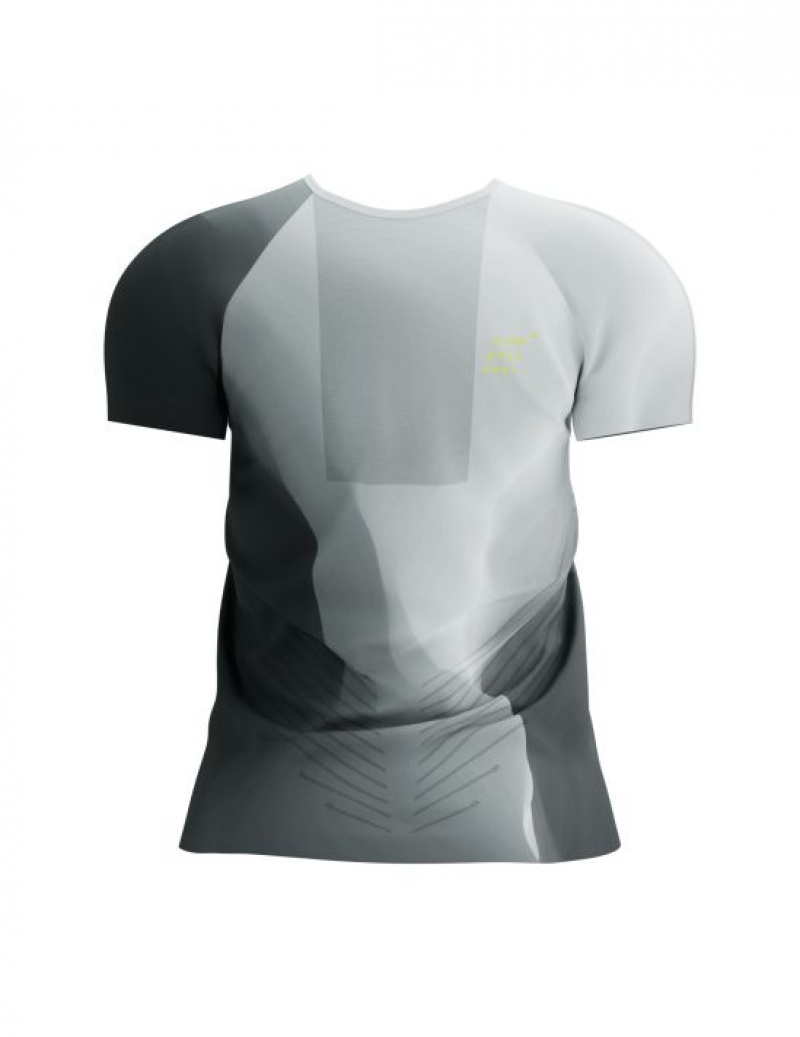 Compressport Performance SS Tshirt W Hardloopshirts Dames Zwart Wit | RZMNWY467