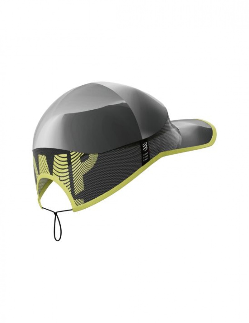 Compressport Pro Race Cap Caps Heren Zwart Wit | GHRPIK142