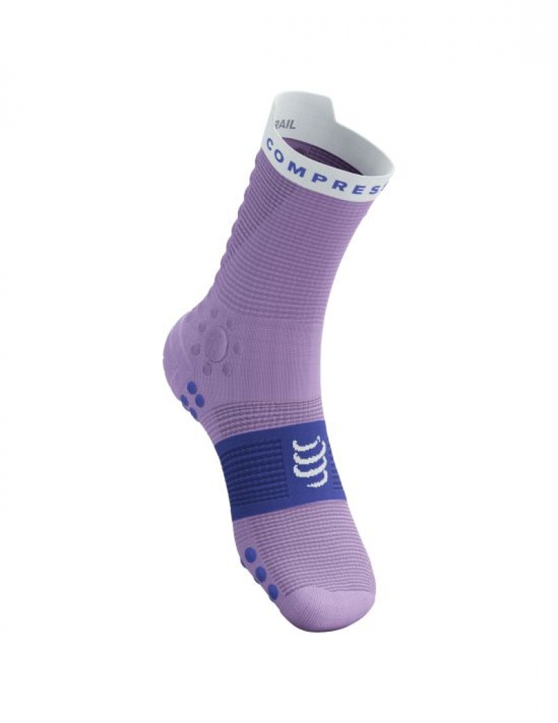 Compressport Pro Race Socks v4.0 Trail Hardloopsokken Heren Blauw | RILXZF389