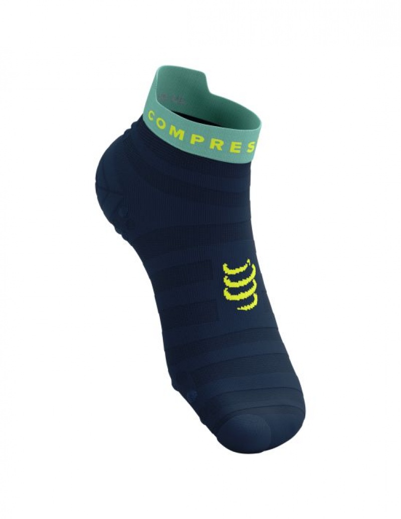 Compressport Pro Race Socks v4.0 Ultralight Run Low Hardloopsokken Heren Blauw | TANRMW956