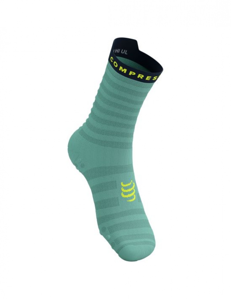 Compressport Pro Race Socks v4.0 Ultralight Run High Hardloopsokken Heren Blauw | NUSIPX804