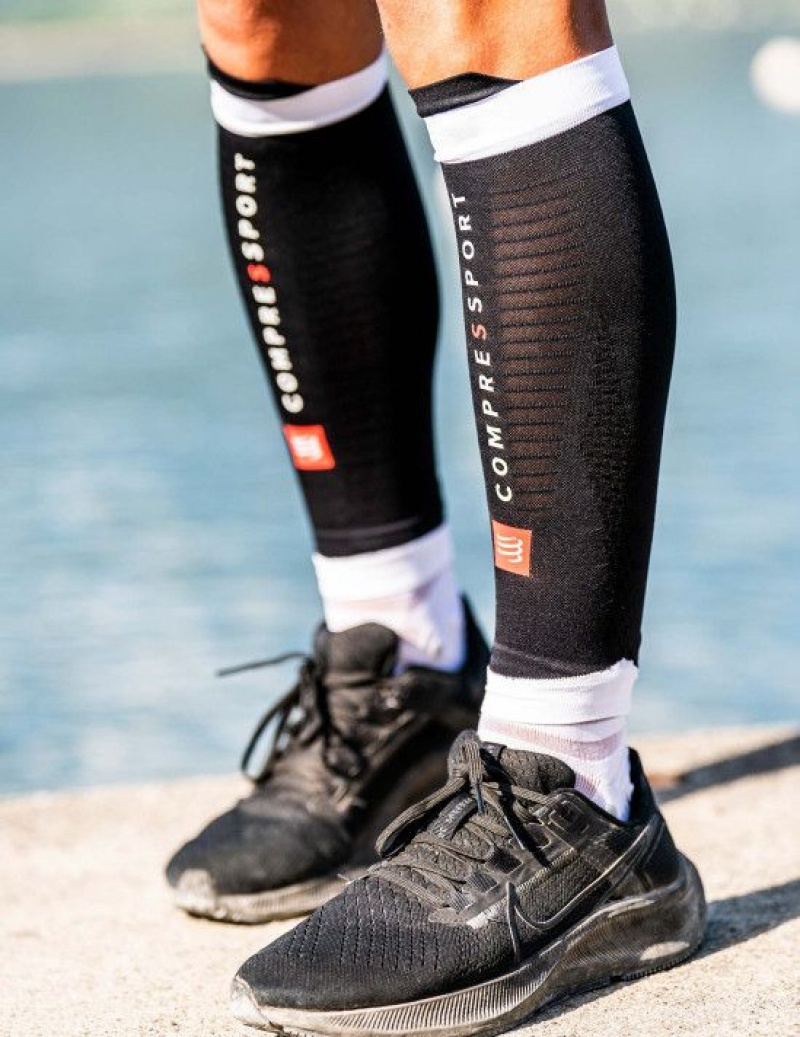 Compressport R2 3.0 Compression Sleeves Heren Zwart | BFPYUK705