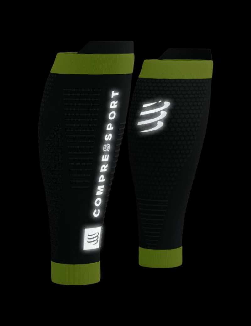 Compressport R2 3.0 Flash Caps Heren Zwart Geel | YORGNQ840