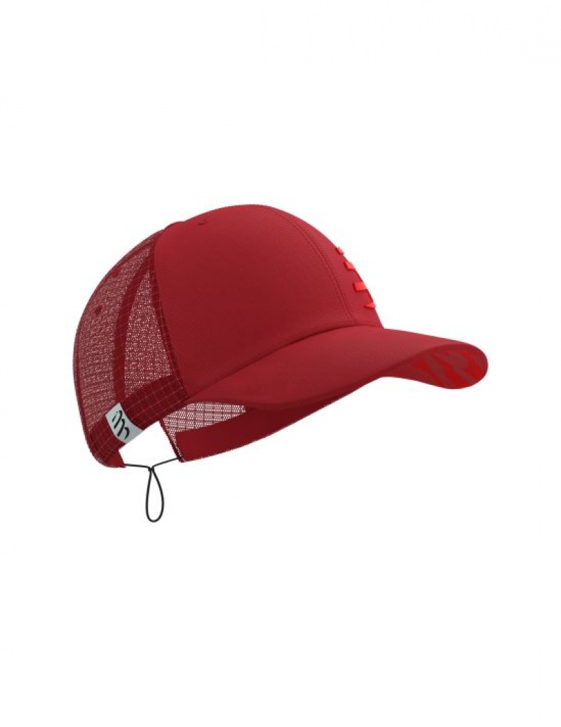 Compressport Race Trucker Cap Caps Dames Rood | WRCIJH417