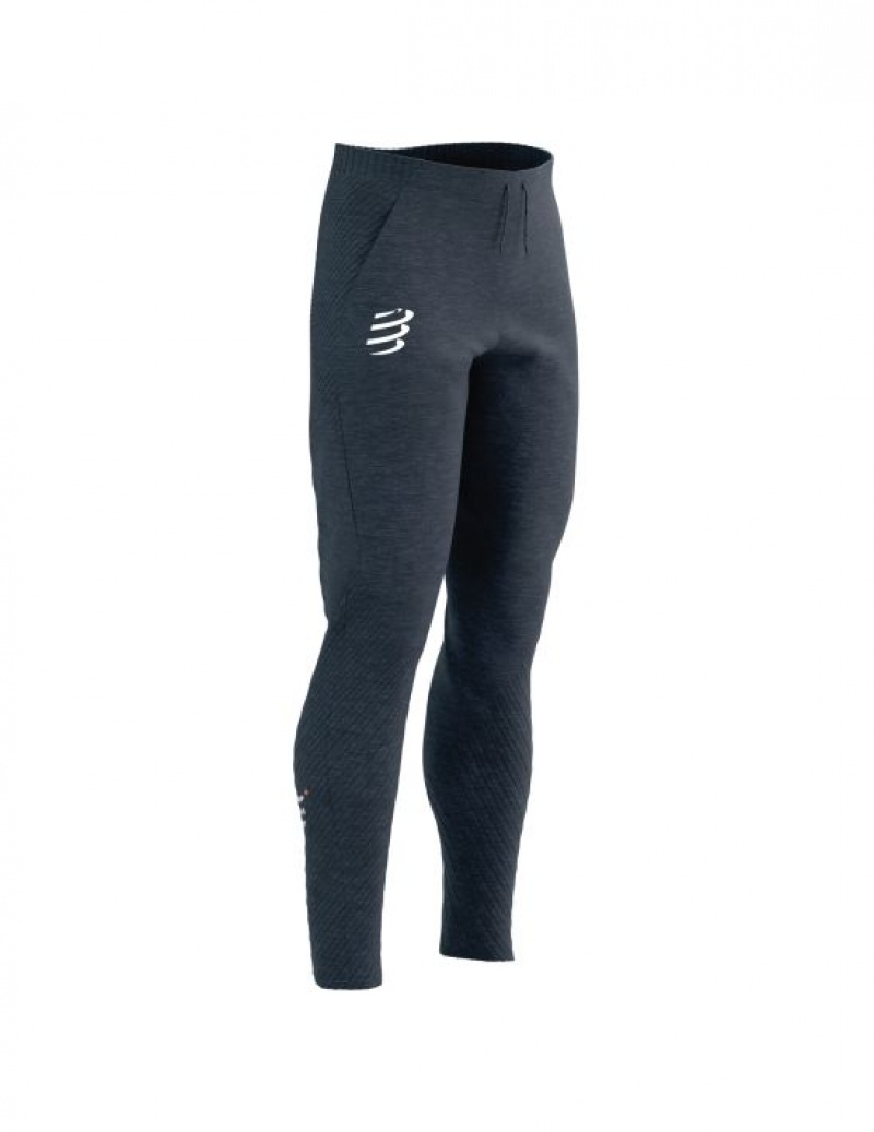 Compressport Seamless Pants Broek Dames Indigo | TGASZR438