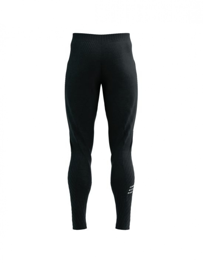 Compressport Seamless Pants Broek Dames Zwart | GYOXCI736