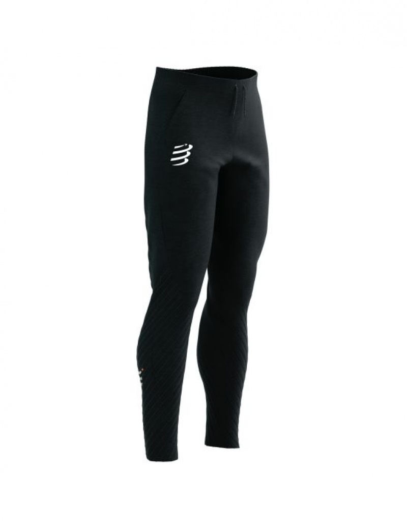 Compressport Seamless Pants Broek Dames Zwart | GYOXCI736