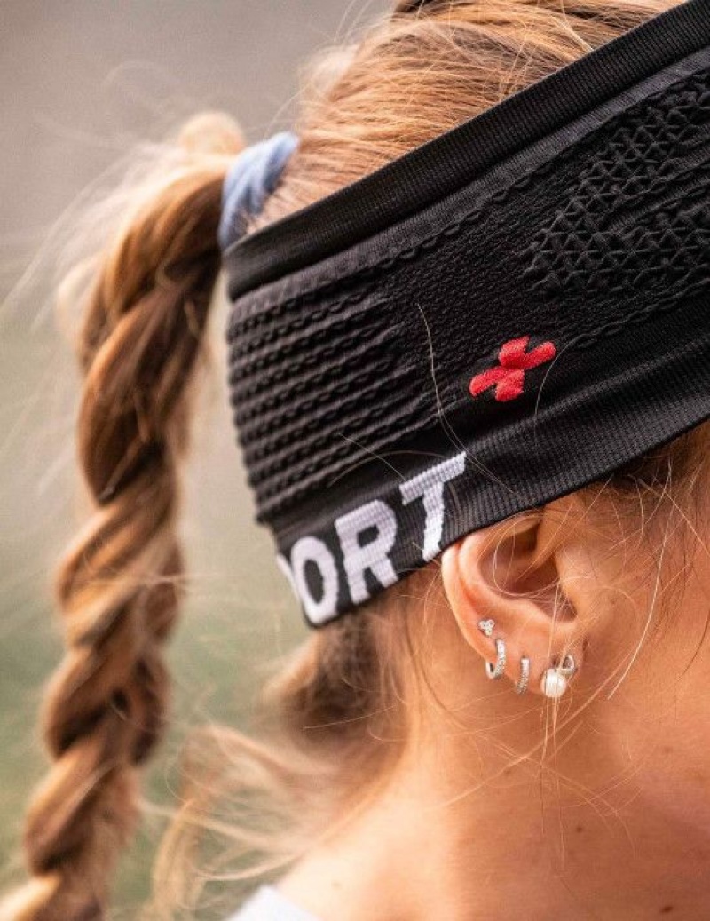 Compressport Spiderweb Headband On/Off Caps Unisex Zwart | JGWHYV458