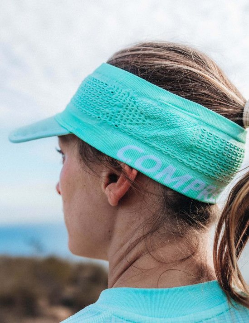 Compressport Spiderweb Headband On/Off Visors Dames Blauw | XBIVNF217