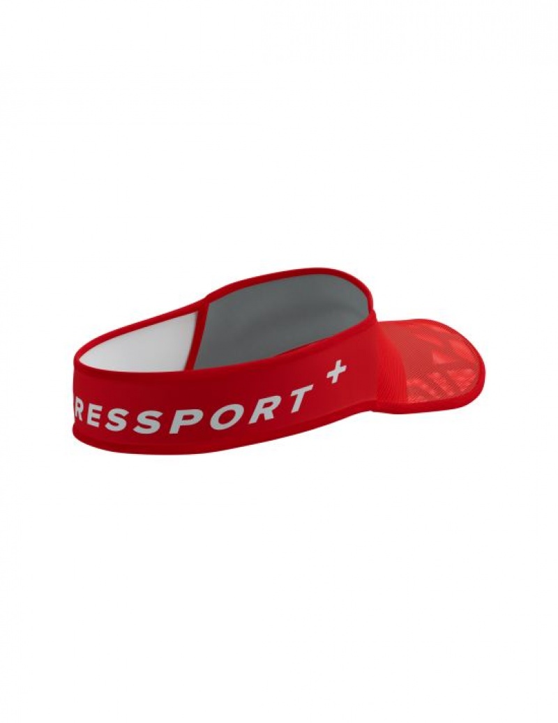 Compressport Spiderweb Ultralight Visor Accessoires Unisex Rood | QNHSTG741