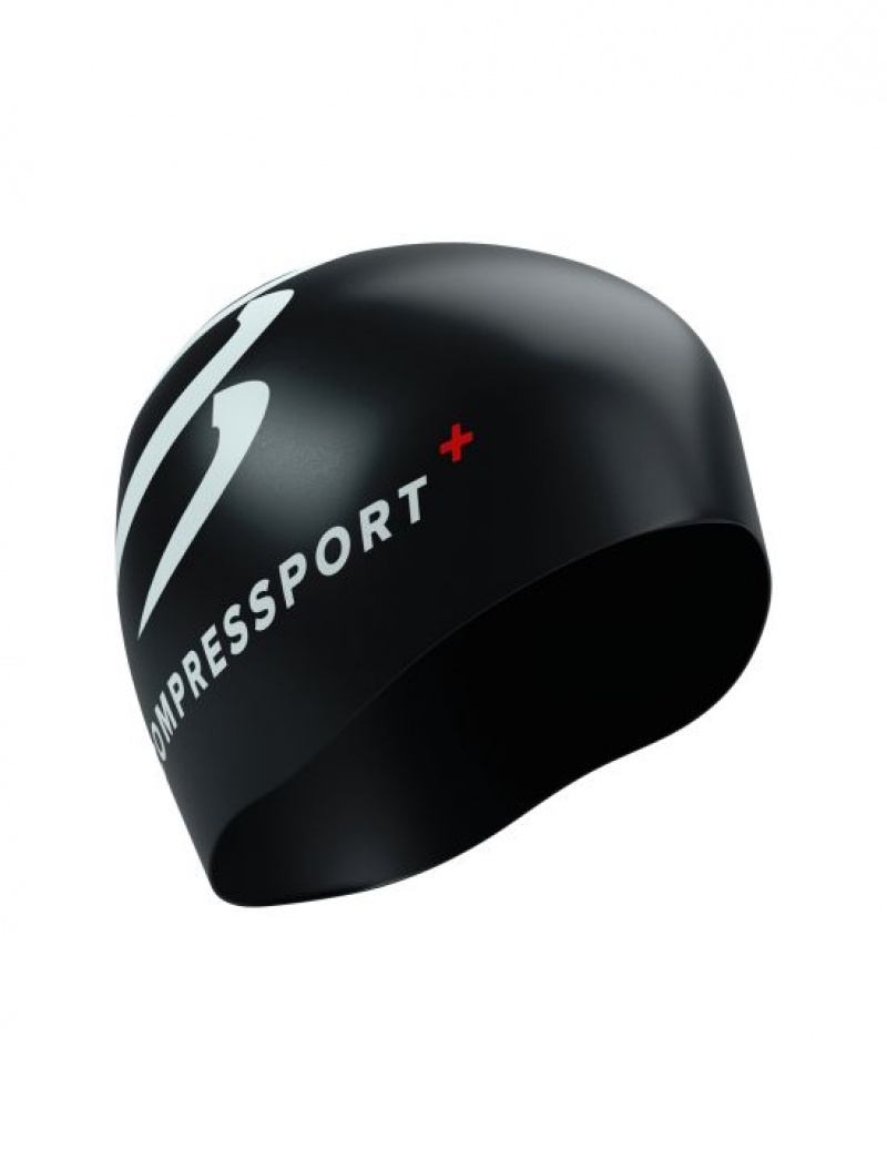 Compressport Swim Cap Accessoires Unisex Zwart | HWETBM053