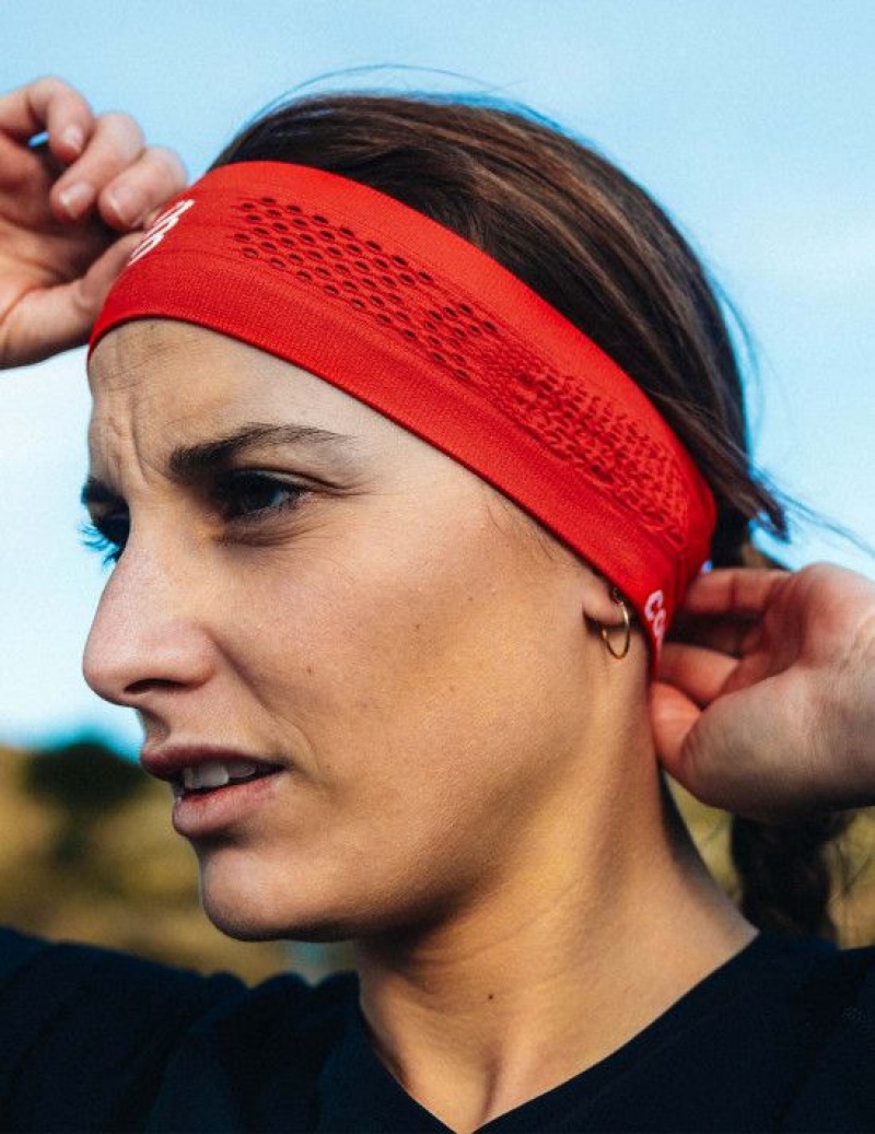 Compressport Thin Headband On/Off Accessoires Unisex Rood | TUFYVZ473